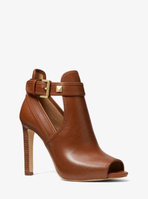 michael kors fanning leather ankle boot|Michael Kors boots high heel.